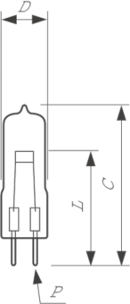 PHIL     7724 100W GY6.35 12V 1CT/10X10F 