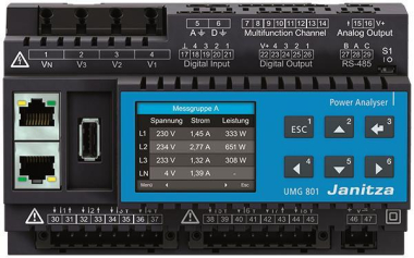 Janitza UMG 801 - UMG 801 Basisgerät 8TE 