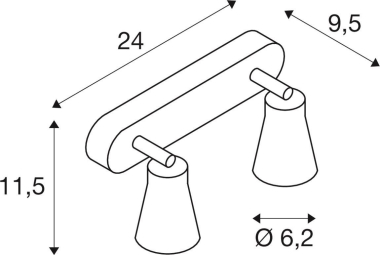 SLV AVO CW Double QPAR51 Indoor  1000889 