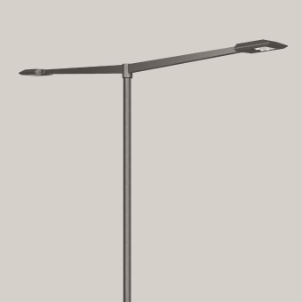 BEGA E-Aufsatzleuchte silber    77736AK4 