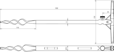 DEHN Erdbohrer TG/galZn           587460 