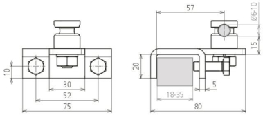 Dehn      AK 6.10 KSV FER W KBF18 35 V2A 