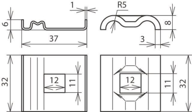 DEHN UNI-Erdungsklemme NIRO f. Rd 540261 
