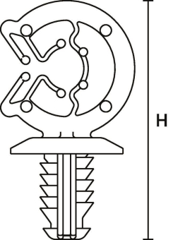 Hellermann SC6.6-PA66HIRHSUV-BK (100) 