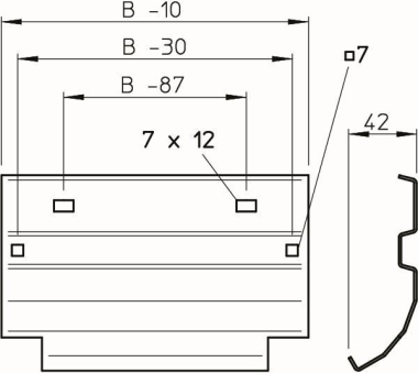 OBO LAB 20 FT Abgangsblech f.Kabelleiter 