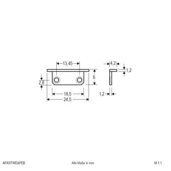 EVN Alu-Endabschlussplatte   APXSTWEAPEB 