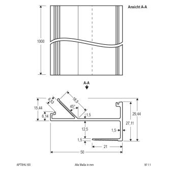 EVN Trockenbauprofil           APTBHL100 