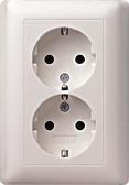 GIRA 078803 SCHUKO-Doppelsteckdose Voll- 