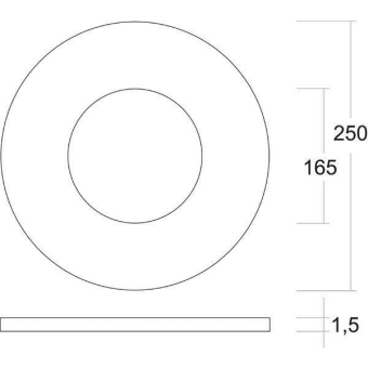 Brumberg Reduzierring, D = 250  81025180 