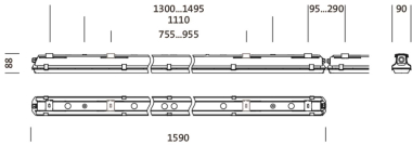Siteco FRleuchte IP66 4000K 51FF40MP460H 