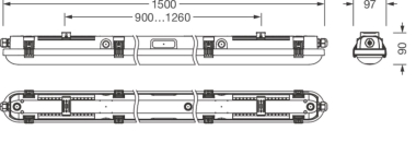 Siteco Feuchtraumleuchte    51FD20NN480A 