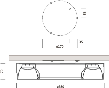 Siteco Downlight 3000K    51DC612MD2400A 