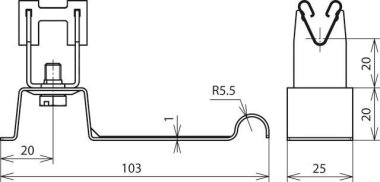 DEHN Dachleitungshalter DEHNgrip  206349 