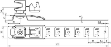 DEHN Dachleitungshalter Niro-K    204089 