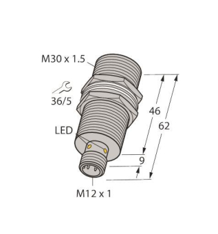 TURCK Induktiver Se BI10U-MT30-  1636240 