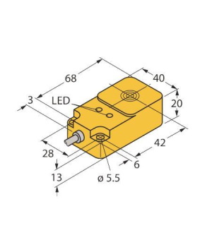 TURCK Induktiver Sensor   NI25-Q20-AP6X2 