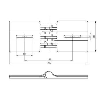 Horizontales Gelenkstück halogenfrei gra 