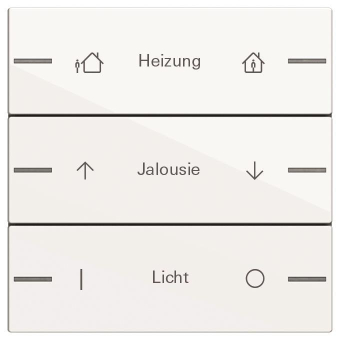 GIRA 576327 Wippenset 3fach indiv. 