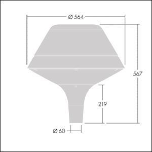 Zumtobel PLU O LED 18L35 R/S    96260711 
