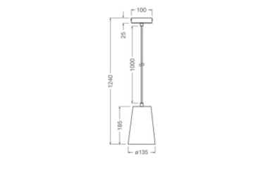 Ledvance Decor Plaster Cone Pendant E27 