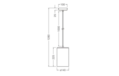 Ledvance Decor Plaster Tube Pendant E27 