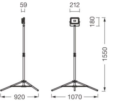 Ledvance LED Worklight Value Tripod 