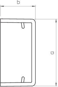 OBO WDK HE10030CW Endstück 10x30mm PVC 