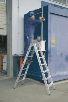Krause Stufen-Doppelleiter Alu 2x5 