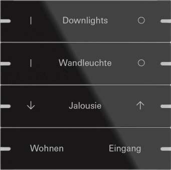 GIRA 503405 Wippenset 4fach indiv. 