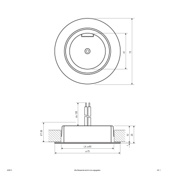 EVN Halogen-NV-Möbeleinbauleuchte 425011 