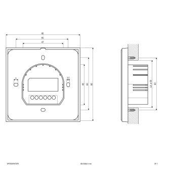 Funk-Wandpanel -IP20 -    WP-DIM-WW-CW-w 