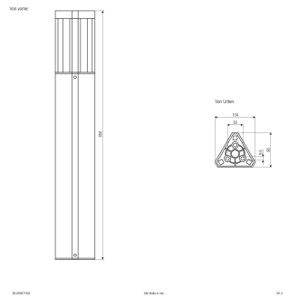 EVN Wegeleuchte TORRA 65cm   WLD65071502 