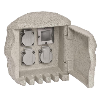 EVN 3-Fach Funk Steckdosen-Stein 2303FE2 