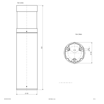 EVN Wegeleuchte GAMBO 630mm WLRV63101502 