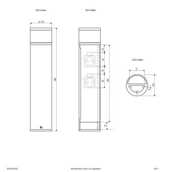 EVN Wegeleuchte m. Steckdose  WLSD441502 