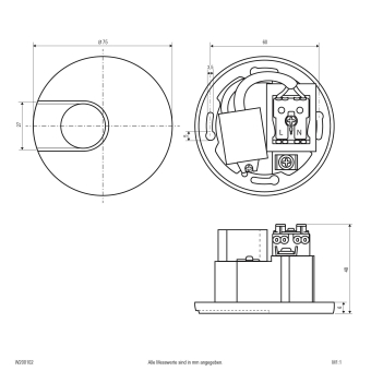 EVN LED Wandeinbauleuchte, IP20  W200102 