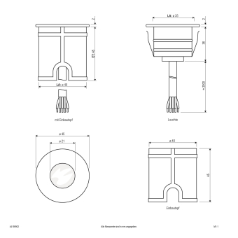 EVN LED Bodeneinbau -rund       44159902 