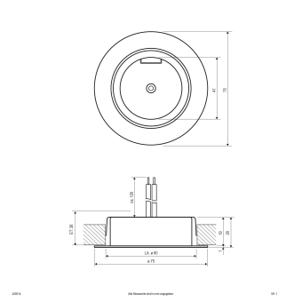 EVN Halogen-NV-Möbeleinbauleuchte 425014 