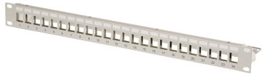 RED 19 Zoll 24 x RJ45 Verteilerfeld 1 HE 