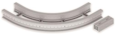 Unex Flachbogen 90  lichtgrau   67327-04 