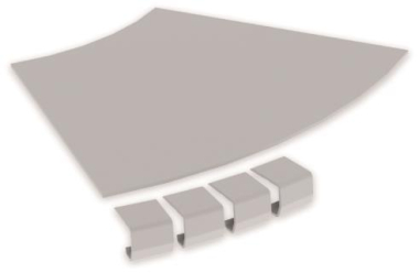 Unex Abdeckung Bogen 45  300mm  67314-04 