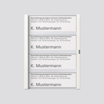 SIED NAMENSCHILD KPL.TM611-4 W    290505 