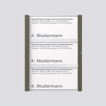 Siedle Namensschild kpl      TM 611-3 GM 