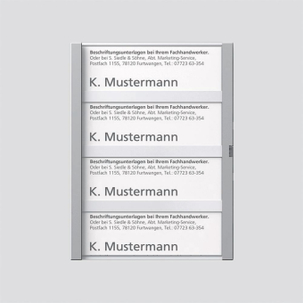 Siedle Namensschild kpl      TM 611-4 SM 