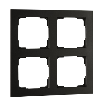SGL Abdeckung Rahmen schwarz 2x2   78061 