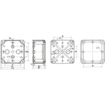 Schneider Gehäuse ABS IK07   NSYTBS11116 