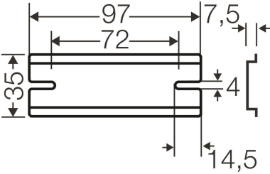 Hensel Tragschiene 97mm         DK TS 06 
