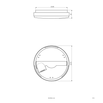 EVN Anbauleuchte DECKO rund   AP27250125 