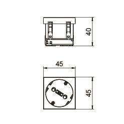 OBO STD-D3S MZGN1 Steckdose 33° 1-fach 