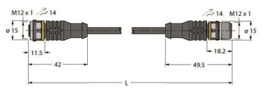 Turck Aktuator-u.      RKC4T-2-RSC4T/TXL 